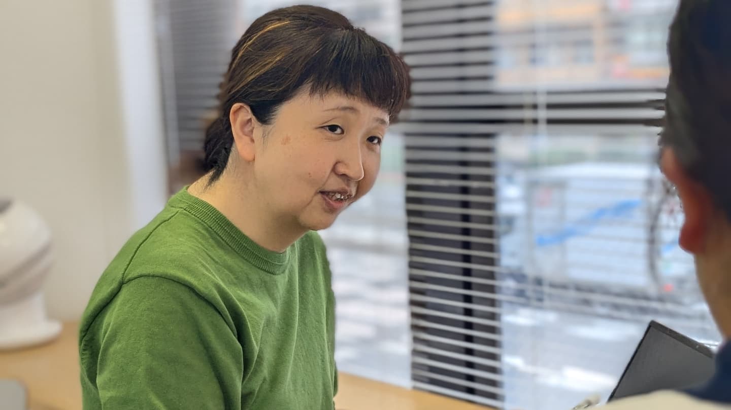 スタッフとの面談の様子
