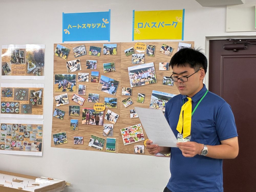 受付・展示ブースのようす